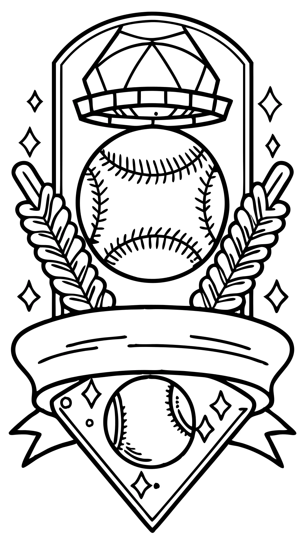 coloriage softball